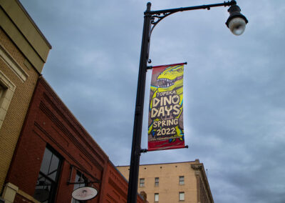 Topeka Dino Days Pole Banner